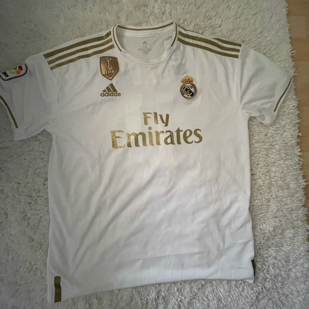 Sold 2019/2020 Real Madrid White/Gold Jersey